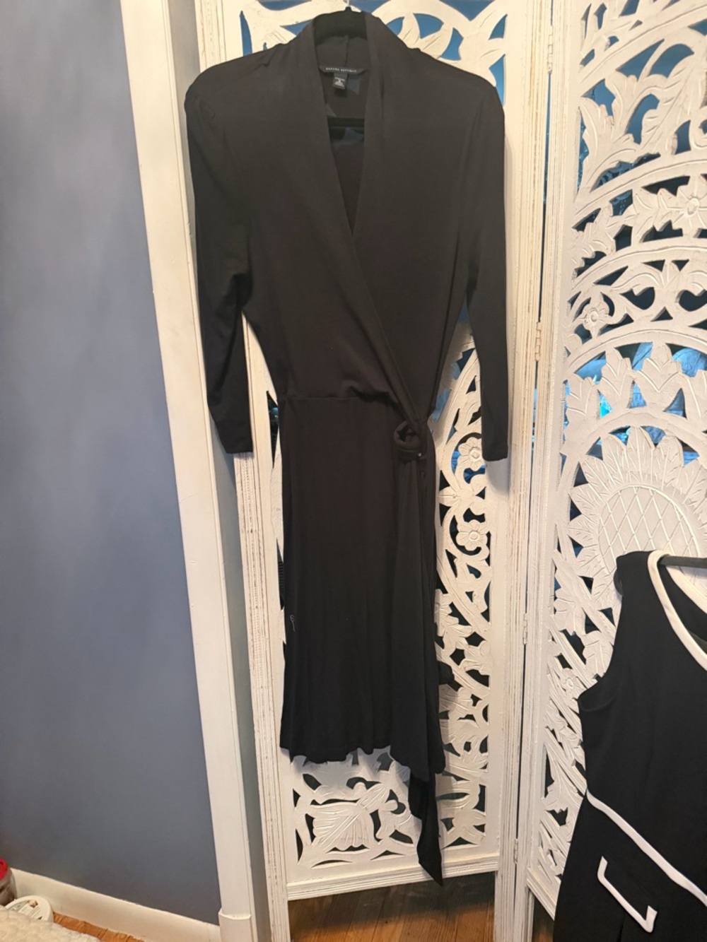 Banana republican black Wrap Dress with Tie Waist - Unbranded